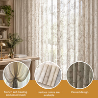 Voilage transparent léger pour véranda, balcon, terrasse et cour, service OEM ODM personnalisé