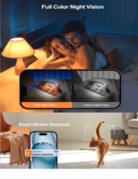 Caméra de sécurité extérieure sans fil PIX-LINK nouvelle génération à double objectif 720P, caméra IP CCTV intérieure, vision nocturne, audio bidirectionnel, caméra WiFi 2.4G
