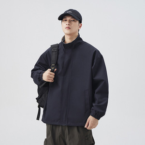 Veste cargo double face Hommes Printemps et automne Nouvelle <span class=keywords><strong>marque</strong></span> <span class=keywords><strong>de</strong></span> mode Manteau décontracté Loose Youth Stand Collar Storm Clothes - Product Image 3