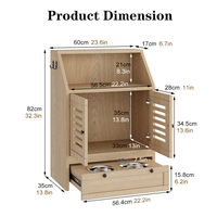 Armoire de rangement multifonctionnelle pour animaux de compagnie, vente en gros d'usine, organisateur d'accessoires pour chiens et chats, jouets, nourriture