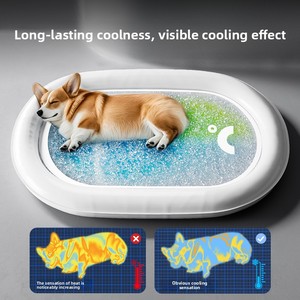 Summer Pet Cooling Mat Transparent Gel <b>Pad</b> Instant Chill PVC <b>Waterproof</b> Scratch-resistant Breathable Indoor Use Dog Bed Cat - Product Image 1
