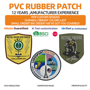 Ücretsiz tasarım özel 3D 2D yumuşak PVC <span class=keywords><strong>logo</strong></span> isı basın kabartmalı Velcro destek özel PVC yamalar kauçuk yama demir on - Product Image 3