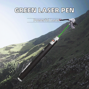 USB Rechargeable High Power Aluminum Alloy Red/Green <strong>Laser</strong> <strong>Pointer</strong> 2000M Range for Outdoor Hiking Feline Entertainment Pet Toy - Product Image 2