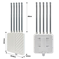 Nuevo Punto de Acceso Exterior 2026 AX3000 WiFi6 de Largo Alcance 500M Impermeable IP67 PoE Cinco Antenas AP Router Inalámbrico para Exteriores