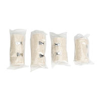 Prix de gros Bandages médicaux 2.5/5/10cm * 4.5m Bandage élastique stérile en crêpe pour tissu non tissé