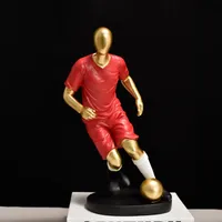 SE7 Figurine de joueur de football personnalisée pour Ronaldo Neymar, statue en résine, art peint à la main, respectueux de l'environnement, certifié CE, décoration d'intérieur