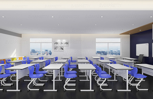 Tablero compacto Material HPL Asiento único <span class=keywords><strong>Escritorio</strong></span> y <span class=keywords><strong>silla</strong></span> para estudiantes Escritorios y sillas para el aula para niños - Product Image 6