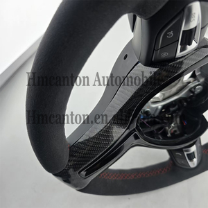 Vente flash Nouveaux produits explosifs Alcantara pour BMW Série 3 Série 5 F10 F20 F30 F90 F01 F02 Volant de voiture - Product Image 4