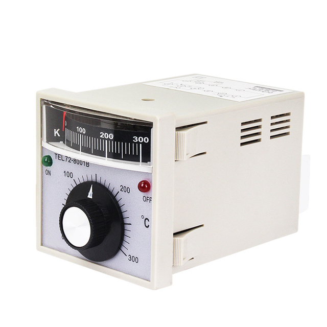 High Precision Pointer Display Intelligent TEL72-8001B Temperature Controller Knob Adjustment OEM IP43 Rated 3-Year Warranty