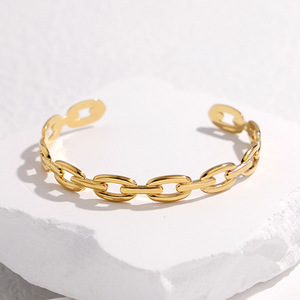 Bracelets Joncs en Acier Inoxydable de Haute Qualité, Design Simple Nez de Cochon, Bracelet Unisexe Tendance Empilable Anniversaire Shanyue - Product Image 1