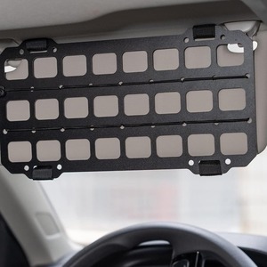 Organizador Táctico para Visera Solar, Placa Molle de Aluminio, 12+ Compartimentos, Tablero de Almacenamiento Interior para Auto - Product Image 1