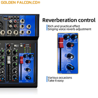 Cartes son audio Mixeur F7 Professionnel Amplificateur de puissance intégré Mixeur audio mini DJ 7 canaux avec microphone sans fil