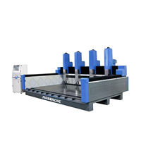 Machine de fraisage CNC industrielle Jinan Mosencnc à 4 axes, 5,5 kW, refroidissement par eau, pour le traitement de la pierre à haute efficacité