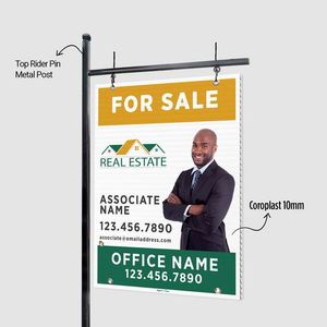 Letreros Personalizados para Inmobiliarias, Letreros con Formas, Letreros de Doble Cara para Casas en Venta, Suministros para Agentes Inmobiliarios - Product Image 4