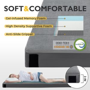 Meilleur matelas en mousse portable personnalisé camping-car enroulable lit de voyage lit de couchage surmatelas coussinets en gel pour dormir sac à dos - Product Image 2