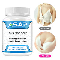 Ausreson OEM Extrait Naturel de Feuilles de Papaye Compléments de Soin Herbal pour l'Amélioration Mammaire Vente en Gros Capsules de Papaye pour Adultes