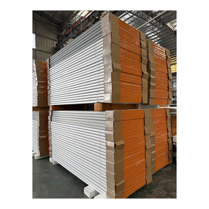 Panneaux muraux sandwich en métal avec isolation thermique en EPS polyuréthane, pour hôtels modernes, villas, extérieur, <span class=keywords><strong>toiture</strong></span>, utilisation extérieure, écologiques - Product Image 1