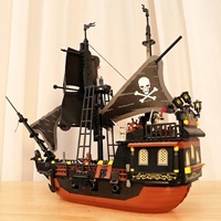 GUDI Creative Legend Pirates 621 pièces Blocs de construction en plastique ABS Perle Noire Jouets de construction éducatifs Kits de modèles de bateaux 1:48