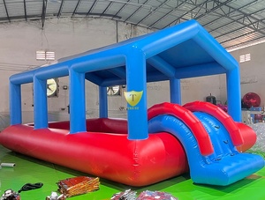 Grande <span class=keywords><strong>piscine</strong></span> gonflable familiale avec parois de sécurité élevées et couverture supérieure pour le plaisir aquatique estival et les fêtes dans la cour - Product Image 2