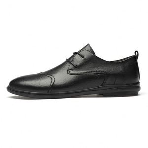 Chaussures habillées de luxe en cuir pour hommes, légères, antidérapantes, respirantes, à lacets, pour le bureau et les mariages - Product Image 3
