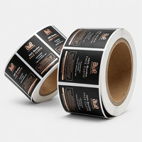 Etiquetas Adhesivas en Rollo con Impresión de Logotipo y Nombre de Marca Privada Personalizadas para Fabricantes, Embalaje Personalizado en Vinilo de Color