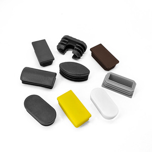 Plastic Plug Furniture Leg Cap <b>Square</b> Oval Black White Yellow Brown Gray Easy Installation Minimalist Design - Product Image 1