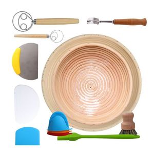 <b>Bread</b> Proofing Kit Dough Scraper <b>Bread</b> Board and Blade Yeast <b>Basket</b> with Food Thermometer - Product Image 3