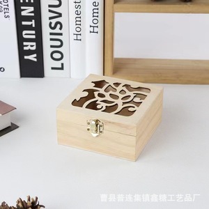 Cajas de Madera Creativas con Tapa Abatible, Cajas de Madera para Flores Preservadas, Cajas de Regalo, Cajas para Guardar Joyas - Cajas de Madera de Pino - Product Image 5