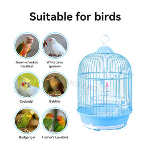 23.5*37cm Modern küçük Pet yuvarlak aşk kuş kafesleri fabrika toptan yetiştiriciliği kuş kafesleri - Product Image 6