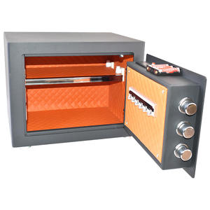 Petit bureau coffre-fort domestique Smart empreinte digitale mot de passe coffre-fort mural Mini boîte de rangement tout en acier - Product Image 2