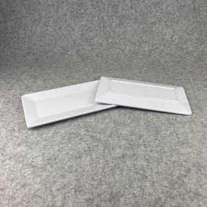 Plato para servir café <span class=keywords><strong>de</strong></span> <span class=keywords><strong>melamina</strong></span> pesada <span class=keywords><strong>de</strong></span> alta calidad rectangular <span class=keywords><strong>de</strong></span> color liso - Product Image 4