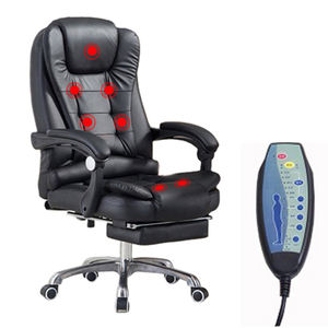 hohe qualität höhenverstellbarer hochrücken drehbarer manager stuhl pu leder executive ergonomische drehbare <span class=keywords><strong>massage</strong></span> bürostuhle - Product Image 1