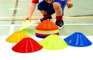 メッシュバッグ付き卸売フットボールコーン、プレミアム品質ディスクコーン、サッカー練習用コーン - Product Image 5