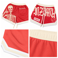 TF Short en maille monocouche de conception personnalisée Meilleurs shorts d'été pour hommes Short en maille hip-hop style High Street pour hommes