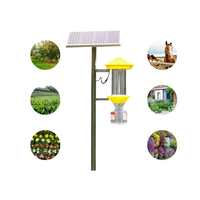 Equipo de Control de Plagas Agrícolas, Trampa de Luz para Insectos, Lámpara Insecticida Solar