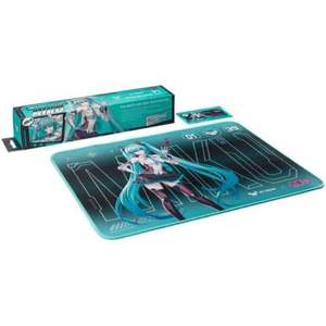 Tapis de souris rectangulaire professionnel TUF Gaming P1 Hatsune Miku Edition 250x210mm, étanche Aqua, pour le gaming et le bureau (vente en gros) - Product Image 3