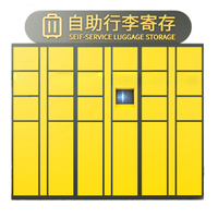 Carte de crédit, paiement en espèces, panneaux solaires en libre-service, plage, station, métro intelligent, sac d'aéroport, rangement de bagages, casier de location