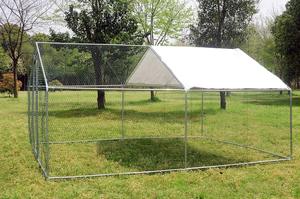 Giardino esterno coniglio anatra correre recinzione gabbia, acciaio zincato cane gatto involucro, metallo pollaio per la vendita - Product Image 3