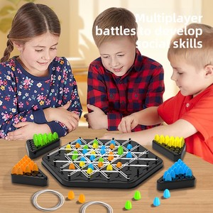 Nuevo Juego de Mesa de Ajedrez con Cadena Triangular de Goma, Juego de Interacción Familiar para Padres e Hijos, Juego de Ejercicio de Lógica, Juguetes para Bebés - Product Image 2