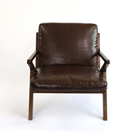 Fauteuil d'appoint en bois moderne pour salon, chaise de hall avec accoudoirs en bois courbé et assise en tissu