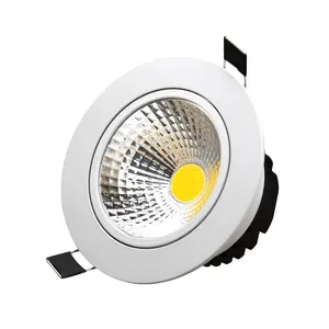 Fabrika iç mekan aydınlatması yuvarlak led spot gömme aydınlatma alüminyum kabuk 3000K 4000K 6000K kısılabilir downlight