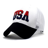2025 chapeau transfrontalier grand coton brodé drapeau américain casquette de baseball classique USA casquette brodée