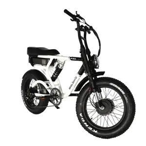 Vente en gros entrepôt européen 48v 52V 1000w EBike Fat Bike Support de vélo électrique personnalisé vélo électrique à gros pneus à suspension intégrale