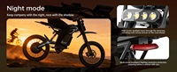 Moto tout-terrain électrique GT600, moteur de 7500 W de puissance maximale, 72 V, autonomie de 100 km, vitesse maximale de 80 km/h