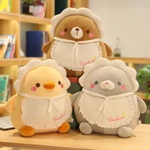 40cm Lovely Seal Penguin Bear Pig Duck Plush Soft Toy Unisex Cartoon Pillow Dolls para regalos de cumpleaños para niños