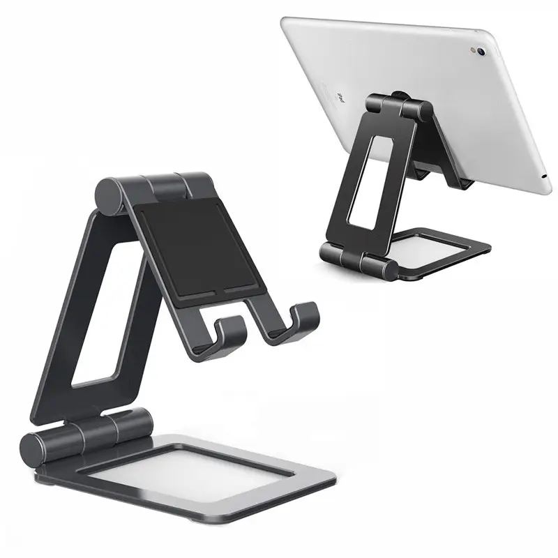 Adjustable Foldable Aluminium Desktop Pad Tablet Stands Mobile Phone Holder Stand for iPad iPhone 14 Monitor