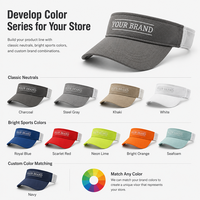 Visera Deportiva Personalizada, Transpirable, de Malla, de Secado Rápido, con Cierre Ajustable de Gancho y Bucle, para Correr, Golf, Tenis, Protección UV, Unisex