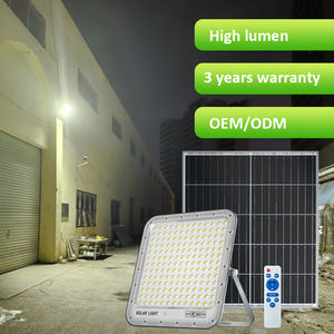 <span class=keywords><strong>Projecteur</strong></span> LED <span class=keywords><strong>solaire</strong></span> extérieur haute puissance OMSEN avec 2 panneaux solaires pour parking, jardin, rue - Product Image 1