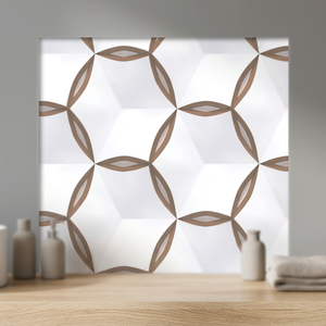 Carreaux de sol en céramique 3D effet galet finement sculptés 400x400mm, en porcelaine mate antidérapante pour la conception intérieure de salles de bain - Product Image 6
