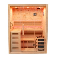 Ruang Sauna Kering Healthystar Hotsell dari Kayu untuk Rumah dengan Lampu Terapi